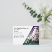 Bruiloft Bakkerij Cateraar Visitekaartjes (Staand voorkant)