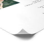 Bruiloft Bar Menu met Pet Photo Poster (Hoek)