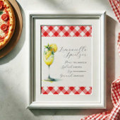 Bruiloft Bar Teken Limoncello Spritzer Recept Poster