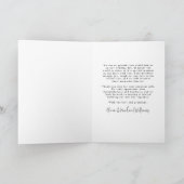 Bruiloft Bedanken bij Rustiek Bergmeer Bedankkaart (Binnen)