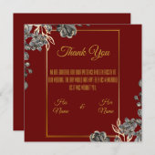 bruiloft bedankkaart (Voorkant / Achterkant)