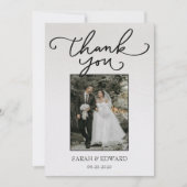 bruiloft bedankkaart (Voorkant)