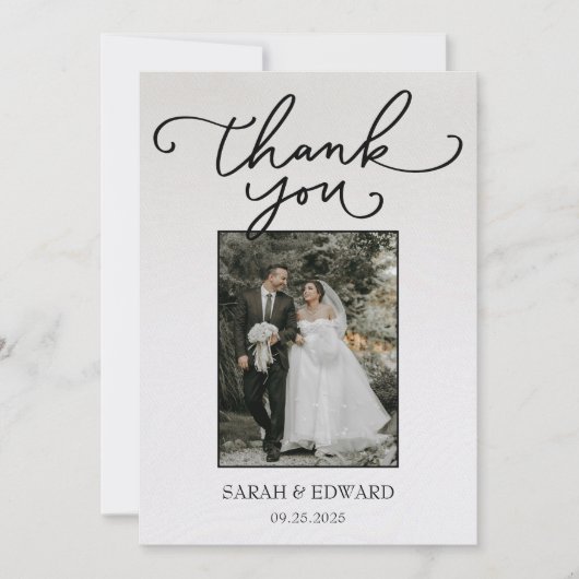 bruiloft bedankkaart (Voorkant)