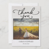 bruiloft bedankkaart (Voorkant)