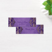 Bruiloft Bedankkaart Bladwijzer Favor Verdigris PB Mini Visitekaartjes (Bureau)