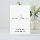 bruiloft bedankt creditcard (Staand voorkant)