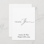 bruiloft bedankt creditcard (Voorkant / Achterkant)