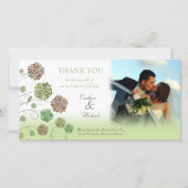Bruiloft Bedankt Dahlia Tuin Fotokaart (Voorkant)