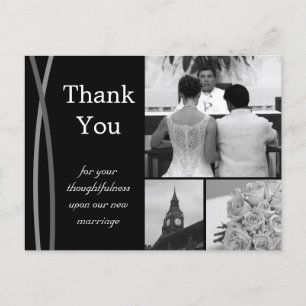  bruiloft Bedankt Foto Afbeeldingen van je creditc Briefkaart