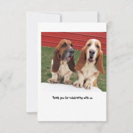 bruiloft bedankt je kaart