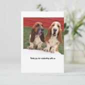 bruiloft bedankt je kaart (Staand voorkant)