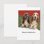 bruiloft bedankt je kaart (Voorkant / Achterkant)