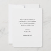 bruiloft - Bedankt kaarten met foto (Achterkant)