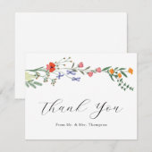 Bruiloft Bedankt met Geheime Tuin Stijl (Voorkant / Achterkant)