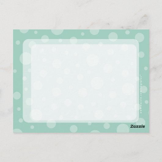 BRUILOFT BEDANKT OPMERKING:: LOVEbubbles 6 Briefkaart (Achterkant)