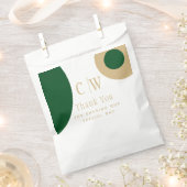 Bruiloft Bedankt Smeraldgroen Gouden Cadeau Gesche Bedankzakje (Geknipt)