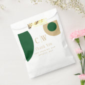 Bruiloft Bedankt Smeraldgroen Gouden Cadeau Gesche Bedankzakje (Gezegeld)