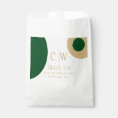 Bruiloft Bedankt Smeraldgroen Gouden Cadeau Gesche Bedankzakje (Voorkant)