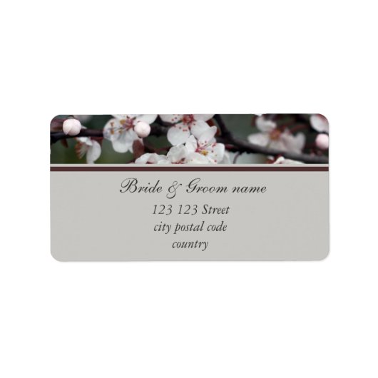 bruiloft bedankt stickers, kaarten, enz. etiket (Voorkant)