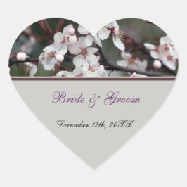 bruiloft bedankt stickers, kaarten, enz. hart sticker