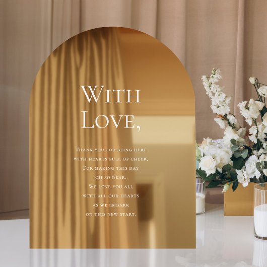 Bruiloft Bedankt voor het bijwonen Raamsticker