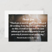 bruiloft bedankt voor je creditcard (Voorkant / Achterkant)