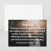 bruiloft bedankt voor je creditcard (Voorkant / Achterkant)