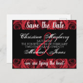 bruiloft, behalve de datum uitnodiging briefkaart (Voorkant / Achterkant)