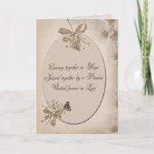 Bruiloft belofte van liefde kaart (Voorkant)