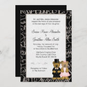 Bruiloft Beren Uitnodigingen (Voorkant / Achterkant)