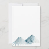 Bruiloft berglandschap blauw natuur kaart (Achterkant)