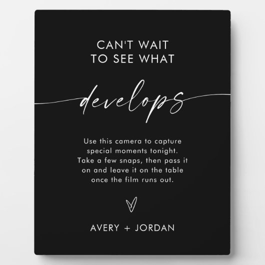 Bruiloft beschikbaar camerateken, bruiloft fotospe fotoplaat (Voorkant)