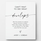 Bruiloft beschikbaar camerateken, bruiloft fotospe fotoplaat (Voorkant)