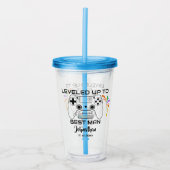 Bruiloft Beste Man Levelled Up Gamer Acryl Drinkbeker (Voorkant)