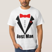 bruiloft, beste man t-shirt (Voorkant)