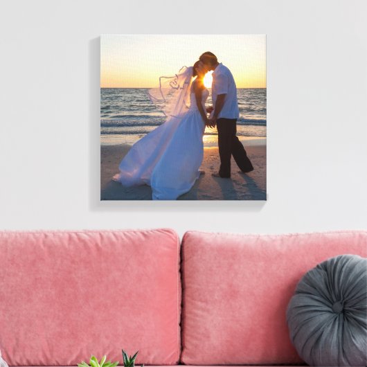 Bruiloft Bestemming Foto Canvas Afdruk (Insitu (Woonkamer))