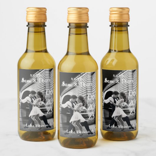 Bruiloft bestemming London Bridge Wijn Etiket (Flessen)