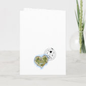 Bruiloft Bestemming Paspoort Geïllustreerd Hartkaa (Achterkant)