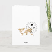 Bruiloft Bestemming Paspoort Gold Crest (Achterkant)