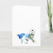 Bruiloft Bestemming Paspoort Groene Wereldkaart Pa (Achterkant)