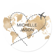 Bruiloft Bestemming Paspoort Wereldkaart Dank u