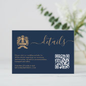 Bruiloft Bestemming Paspoort Wereldkaart Details RSVP Kaartje (Staand voorkant)