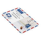 Bruiloft Bewaar de datum Airmail Envelope Magnet Magneet (Rechterzijde)