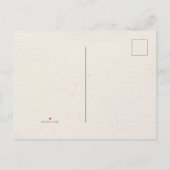Bruiloft Bewaar de datum Briefkaart  Minimalist (Achterkant)