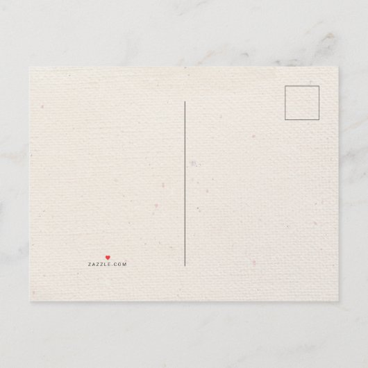 Bruiloft Bewaar de datum Briefkaart Minimalist (Achterkant)