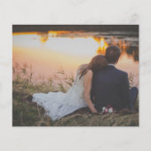 Bruiloft Bewaar de datum Elegante Formele Fotokaar (Voorkant)