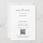 Bruiloft Bewaar de datum Foto Kaart (Achterkant)