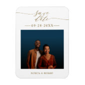 Bruiloft Bewaar de datum Foto Magneet (Verticaal)