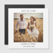 Bruiloft Bewaar de datum Foto Magnetische Kaart Uitnodiging (Voorkant / Achterkant)