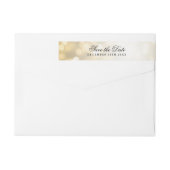 Bruiloft Bewaar de datum Gold Glitter Lights (Achterkant)